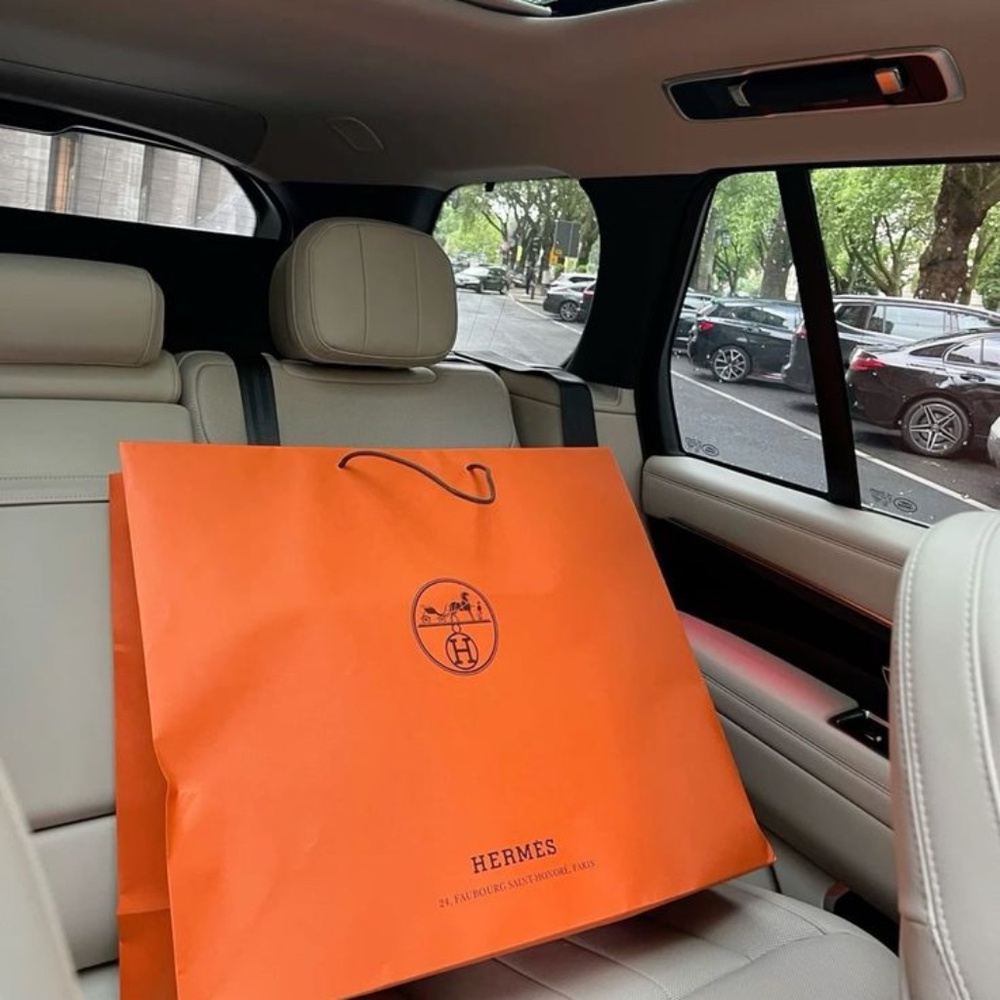 Largest Hermes shopping bag